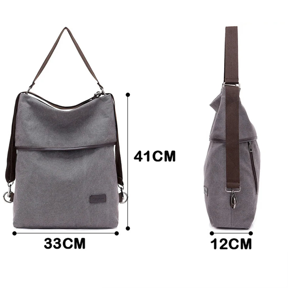 Canvas Anti-Theft Travel Backpack for Girls Teenager
