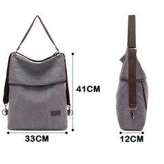 Canvas Anti-Theft Travel Backpack for Girls Teenager