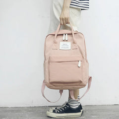 Canvas Travel Backpack School Bags for Teenage Girls Boys
