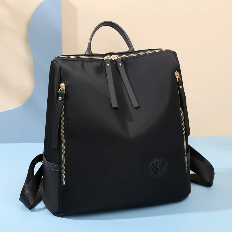 Women Waterproof Oxford School Backpack for Teenage Girls