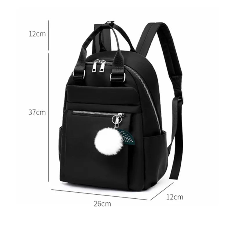 Women's Waterproof Nylon Backpack Travel Bag