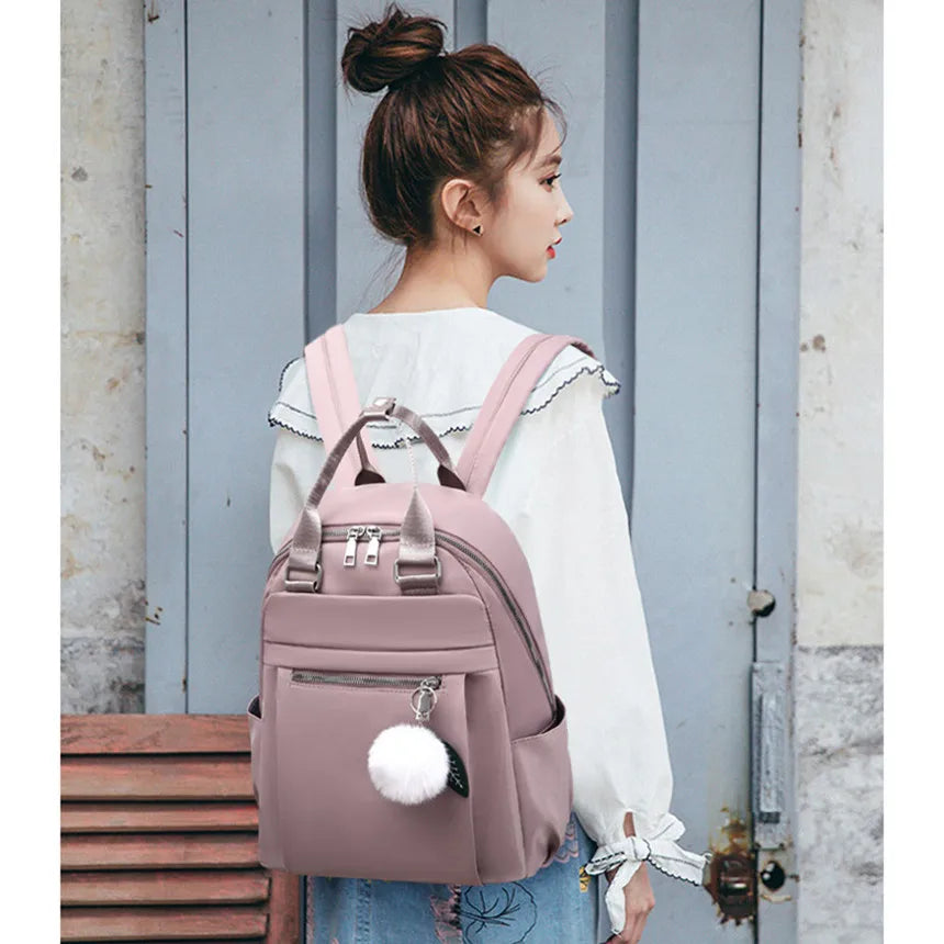 Women's Waterproof Nylon Backpack Travel Bag