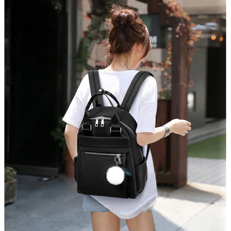 Women's Waterproof Nylon Backpack Travel Bag