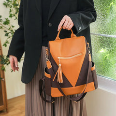 Nylon Backpack Women Big Travel Bag School Bags Patchwork Bag