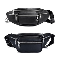 Stone Pattern Pu Leather Chain Waist Bag Bananka Bag Fanny Pack