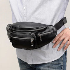 Stone Pattern Pu Leather Chain Waist Bag Bananka Bag Fanny Pack
