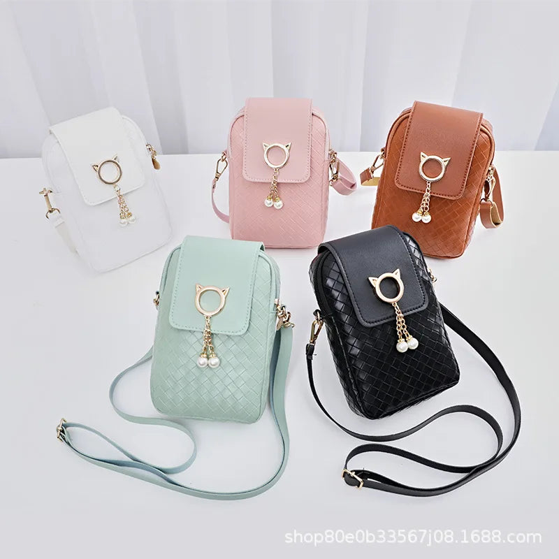 Women's PU Leather Shoulder Bag Tassel Wallet Fanny Pack