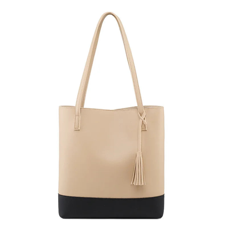 Women's High PU Leather Handbag Shopping Shoulder Bag Tote Underarm Bag