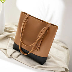 Women's High PU Leather Handbag Shopping Shoulder Bag Tote Underarm Bag