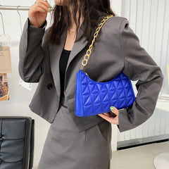 Women's PU Leather Chain Crossbody Messenger Bag Casual Handbag