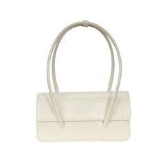 Vintage Armpit Shoulder Purse Solid Flap Handbag Retro Clutches Bag