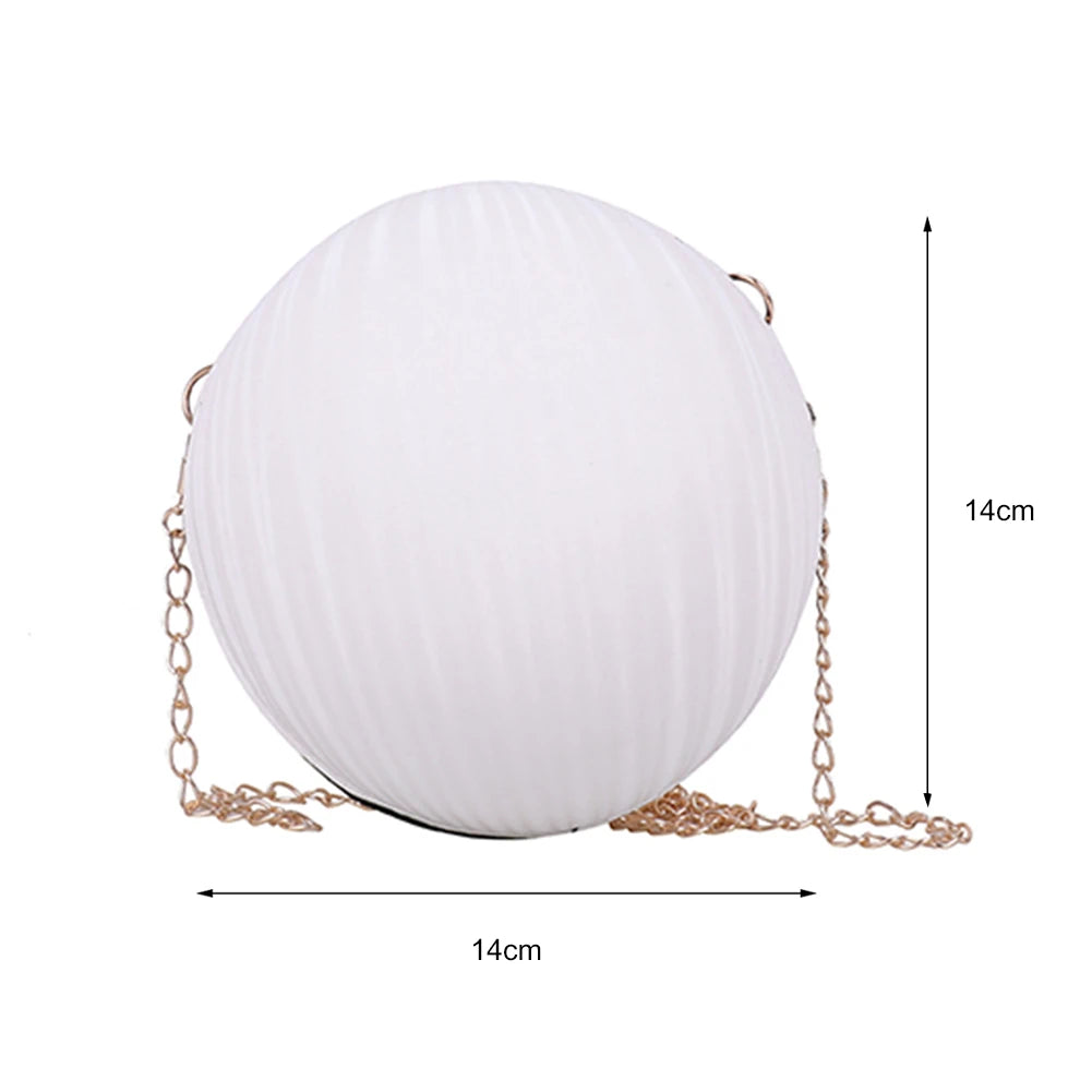 Ball Shaped Shoulder Bags Small Purse Phone Crossbody Bag