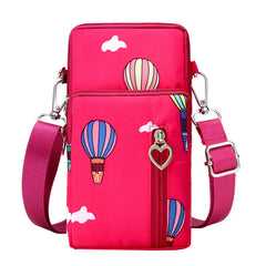 Balloon Printing Small Shoulder Bag for Women Leather Shoulder Bag