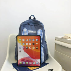 Big Student Backpack Face Rabbit Rucksack Girls School Bag