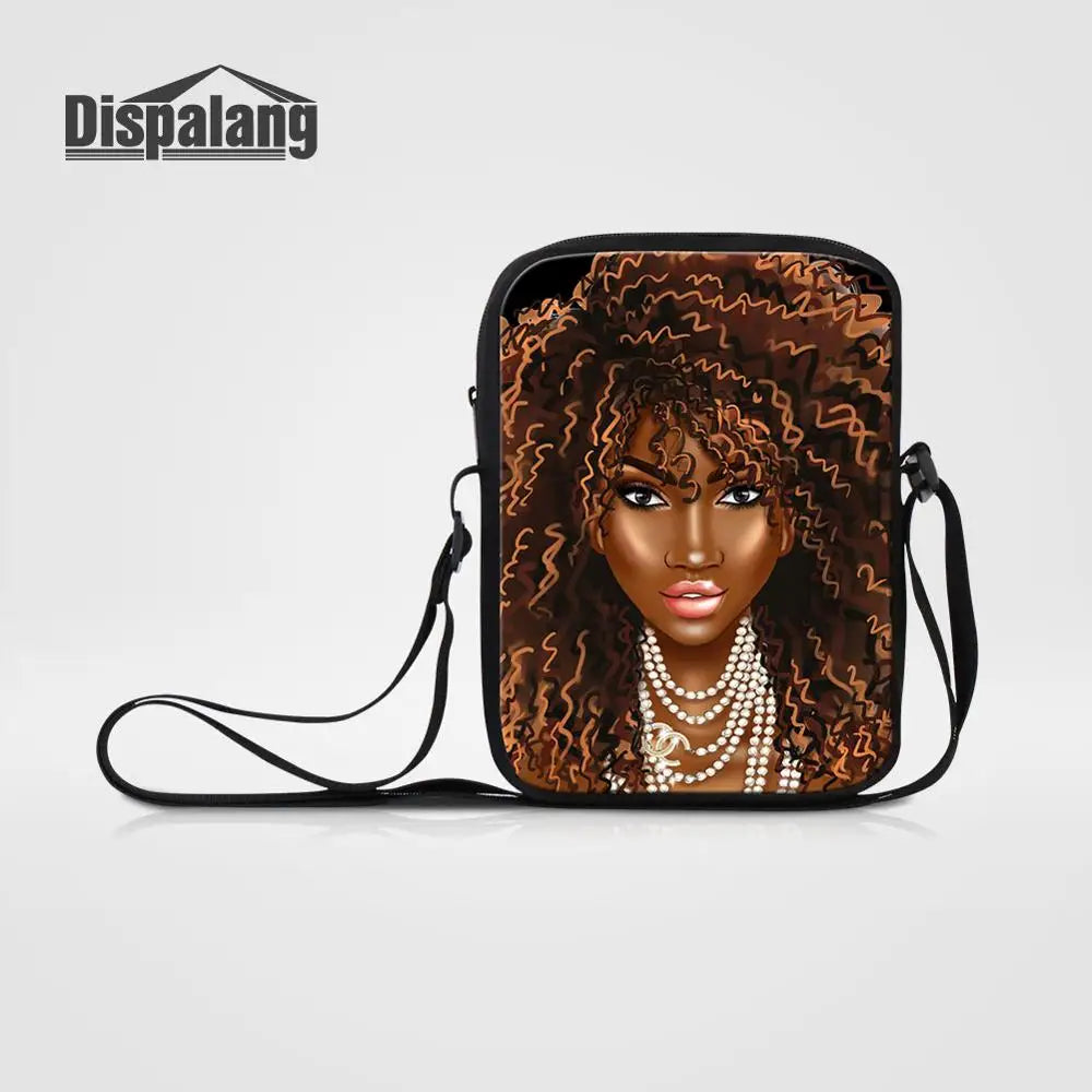 African Girl Mini Messenger Bag for Women