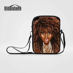 African Girl Mini Messenger Bag for Women