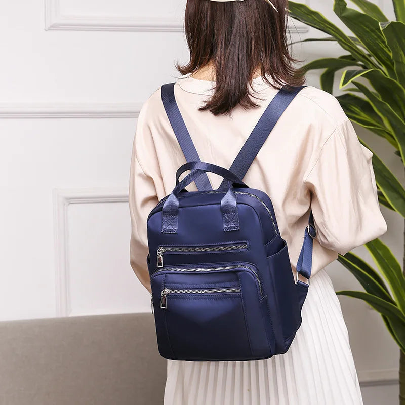 Waterproof Oxford Teenager School Bag Travel Outdoors Lady Pack Shopping Handbag