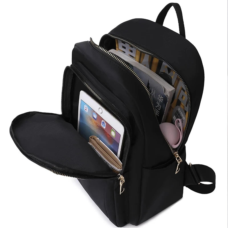 Women's Oxford Shoulder Bag School Rucksack Backpack