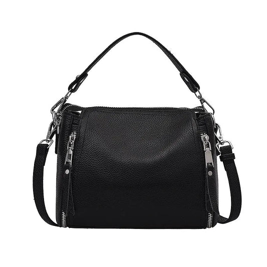 Leather Women's Shoulder Bag Bucket Clutches Female Crossbody Bags