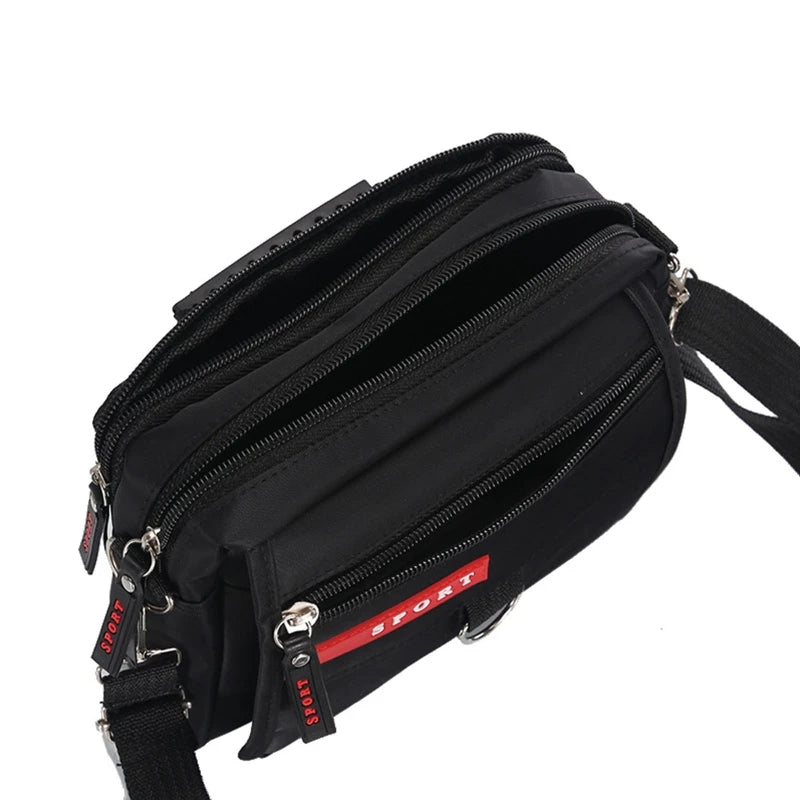 Nylon Messenger Crossbody Bag for Women Men