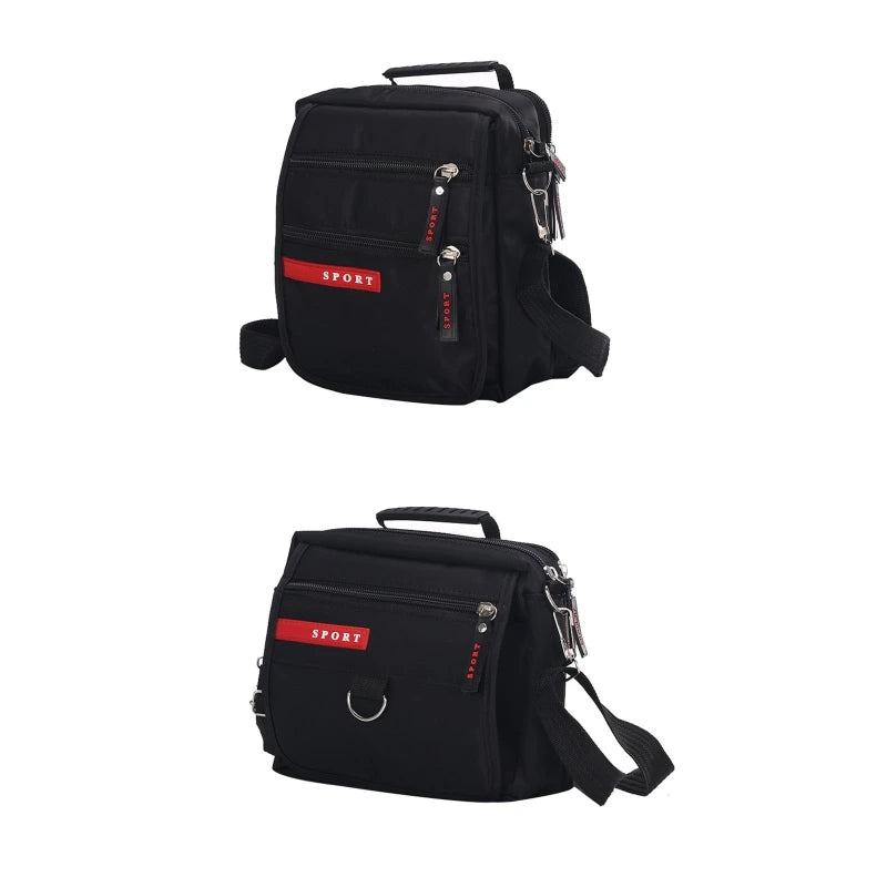 Nylon Messenger Crossbody Bag for Women Men