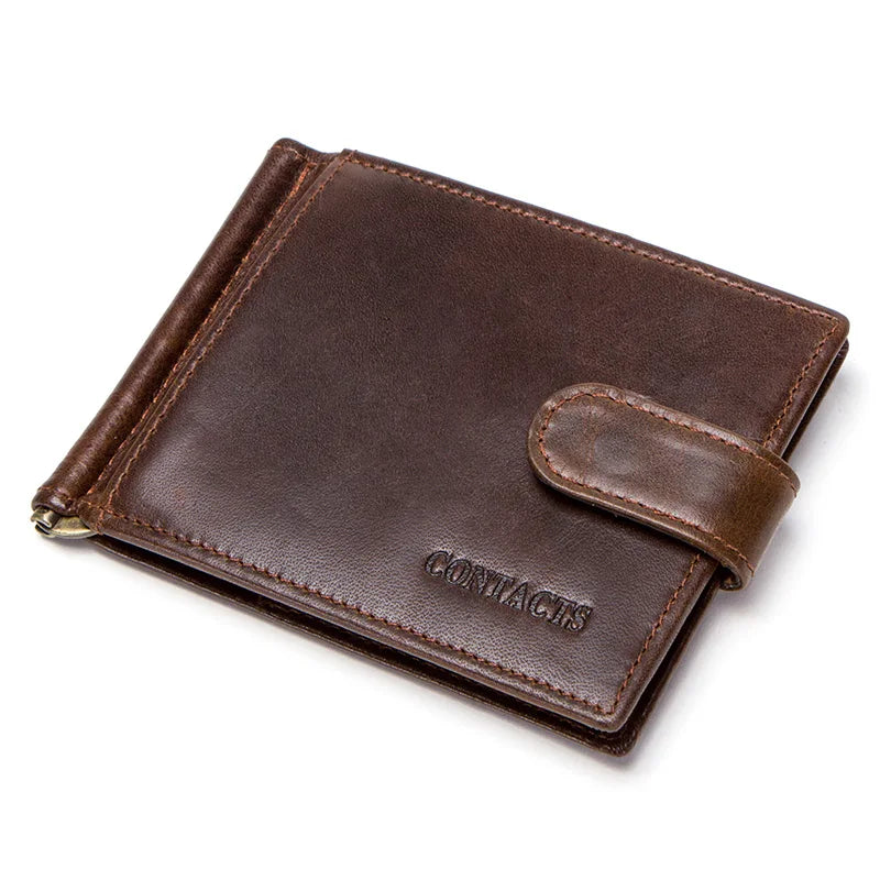 High Leather Men Wallets Hasp Mini Purse Vintage Men Wallet