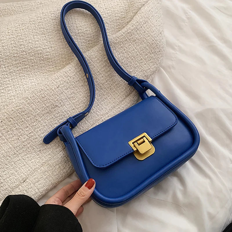 Underarm Bag For Women PU Leather Flap Shoulder Bag Armpit Handbag