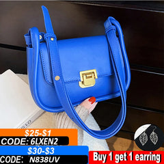 Underarm Bag For Women PU Leather Flap Shoulder Bag Armpit Handbag