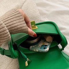 Underarm Bag For Women PU Leather Flap Shoulder Bag Armpit Handbag