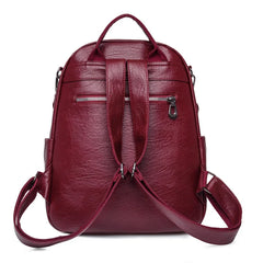 Women Schoolbag 3 In 1 Backpack Shoulder Bag Preppy Style Travel Rucksack