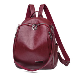 Women Schoolbag 3 In 1 Backpack Shoulder Bag Preppy Style Travel Rucksack