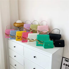 Thick Chain Shoulder Bag Handbag For Women Classic Lady Bag 2 In 1 Messenger Bag