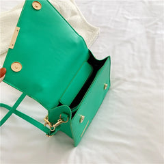 Thick Chain Shoulder Bag Handbag For Women Classic Lady Bag 2 In 1 Messenger Bag