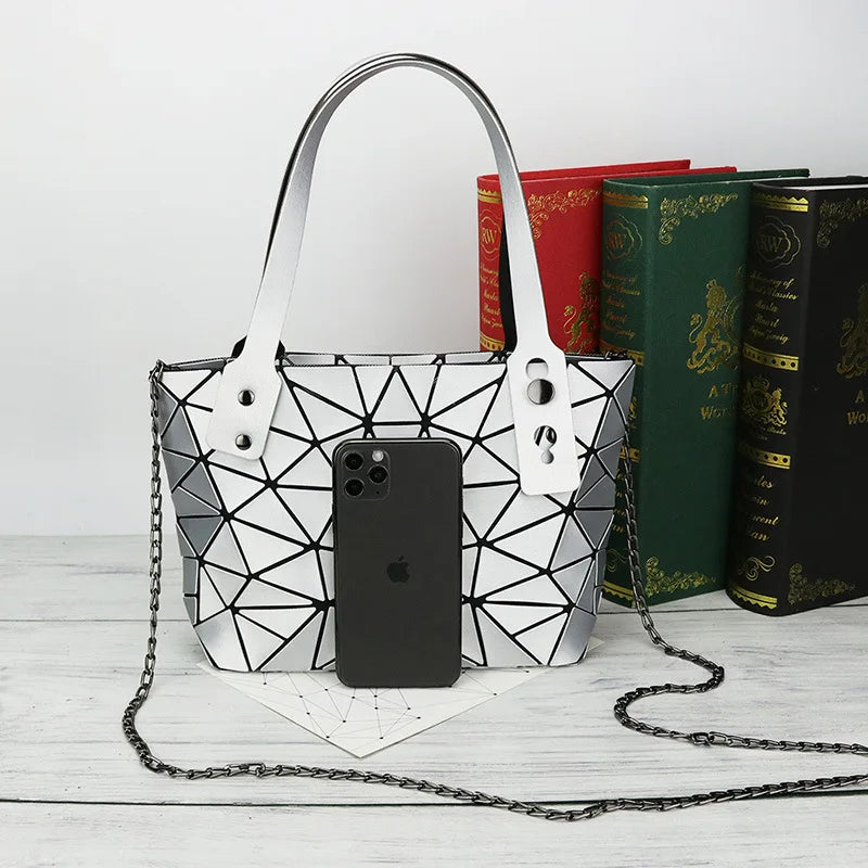 Chain Shoulder Bags Women Diamond Lattice Totes Handbags