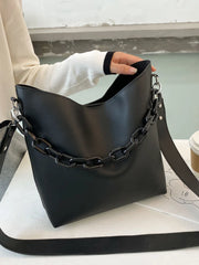 Women Shoulder Bag Chain Bucket Handbags High Pu Leather Totes Composite Bag