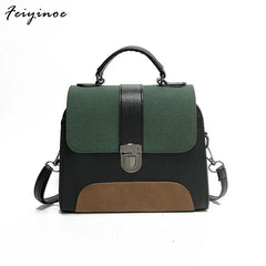 Vintage Top-Handle Bag Women Shoulder Bag Casual Hasp Handbag