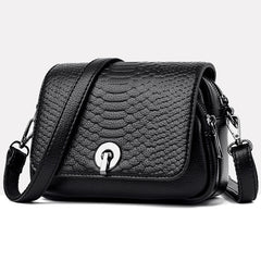 Women's Leather Shoulder Bag Flap Messenger Clutch Handbag