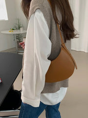 Women's Pu Leather Shoulder Bag Casual Tote Handbag