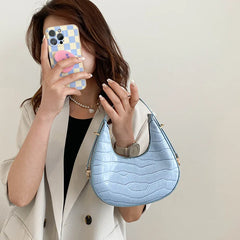 Women Shoulder Bag Ladies Handbags Solid Pu Leather Underarm Bags