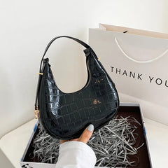 Women Shoulder Bag Ladies Handbags Solid Pu Leather Underarm Bags