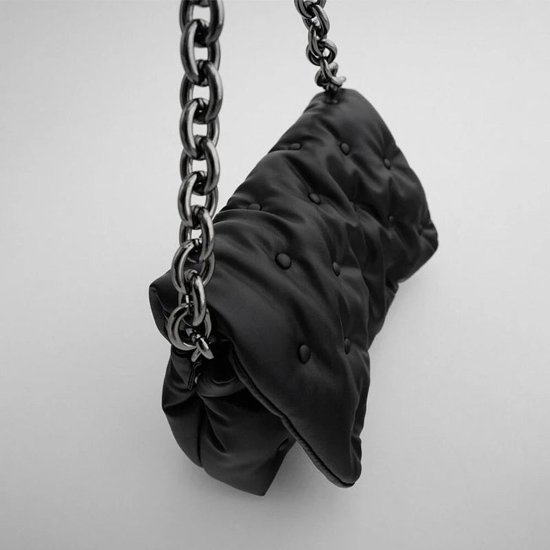 Women Shoulder Bags Classic Handbags Metal Chain Crossbody Bags