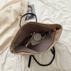 Large Capacity Tote Bags Nylon Canvas Ladies Shoulder Bags