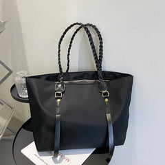 Large Capacity Tote Bags Nylon Canvas Ladies Shoulder Bags