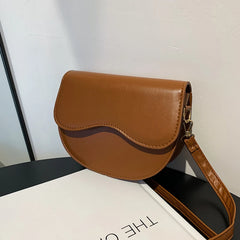 Small Crossbody Bag Lightweight PU Leather Messenger Bag