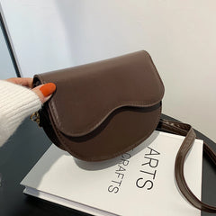 Small Crossbody Bag Lightweight PU Leather Messenger Bag