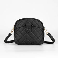 Plaid PU Leather Crossbody Shoulder Bag for Women