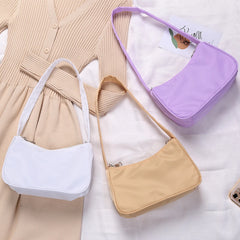 Vintage PU Leather Butterfly Underarm Bag Small Purse Casual Shoulder