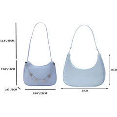 Women's Small Tote Bag with Butterfly Chain Detail