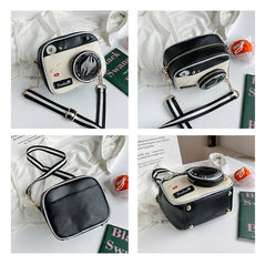 Camera Shape Shoulder Bag Handbag Messenger Cross Body Bag for Women Girls