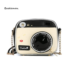 Camera Shape Shoulder Bag Handbag Messenger Cross Body Bag for Women Girls